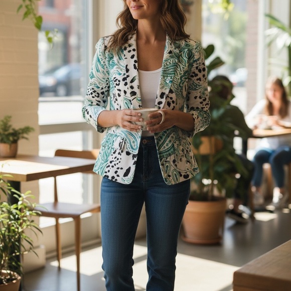 W BY WORTH CAREER BLAZER SIZE 4 - Picture 3 of 16